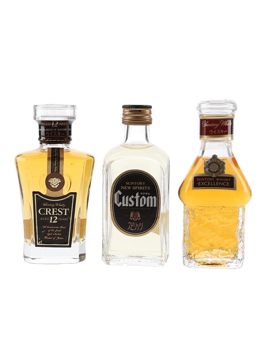 Suntory Crest 12 Year Old, Custom & Excellence - Lot 155346 - Buy
