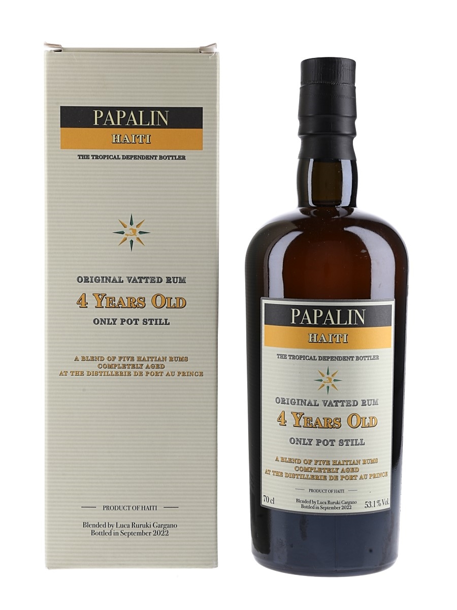 Papalin Haiti 4 Year Old Vatted Rum Sajous, Vaval, Casimir, Distillerie de Port-au-Prince & Le Rocher - Bottled 2022 - Velier 70cl / 53.1%