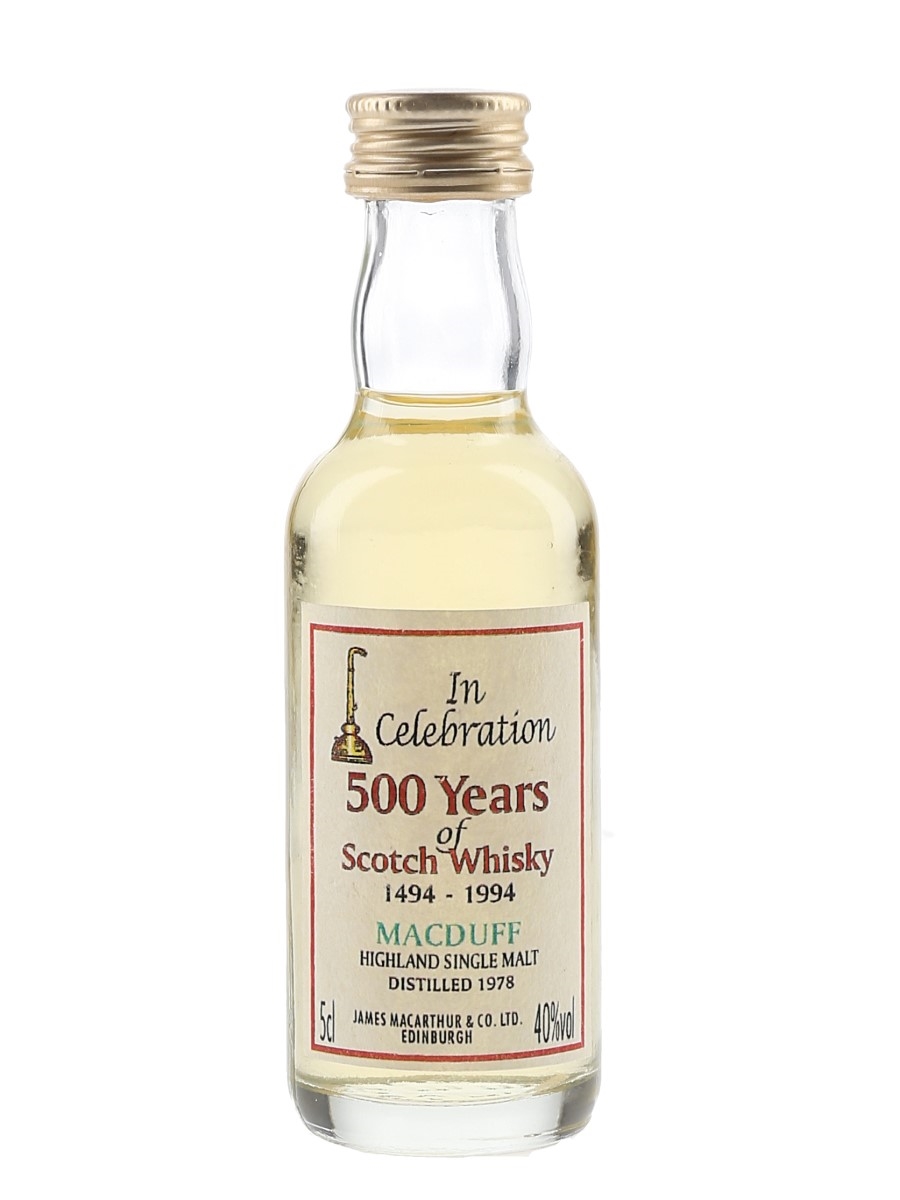Macduff 1978 James MacArthur's - 500 Years Of Scotch Whisky 5cl / 40%