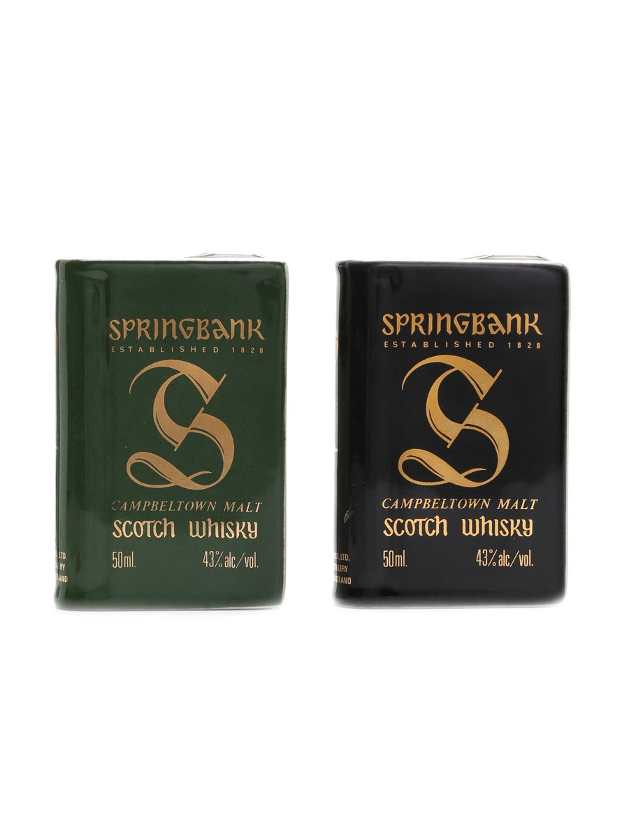 Springbank Ceramic Miniatures Volume I & III 2 x 5cl / 43%