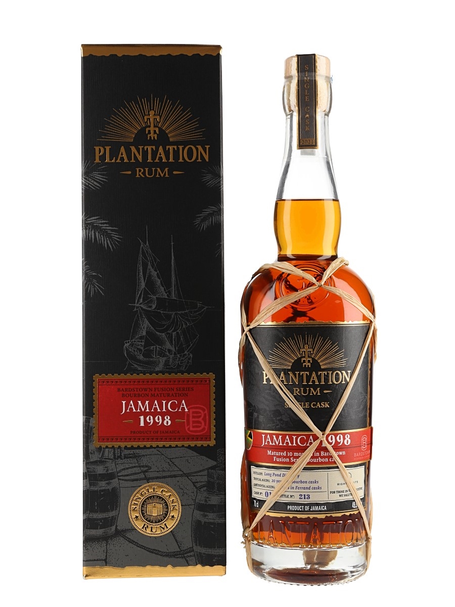 Plantation Jamaica 1998 Single Cask Rum Bottled 2021 - Long Pond 70cl / 49.5%