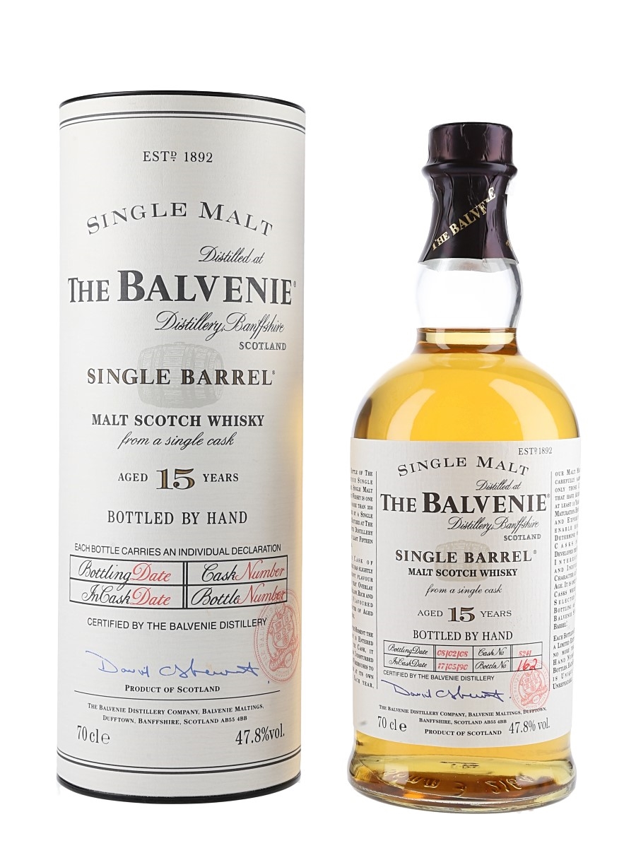 Balvenie 1990 15 Year Old Single Barrel Cask 8317 Bottled 2008 70cl / 47.8%