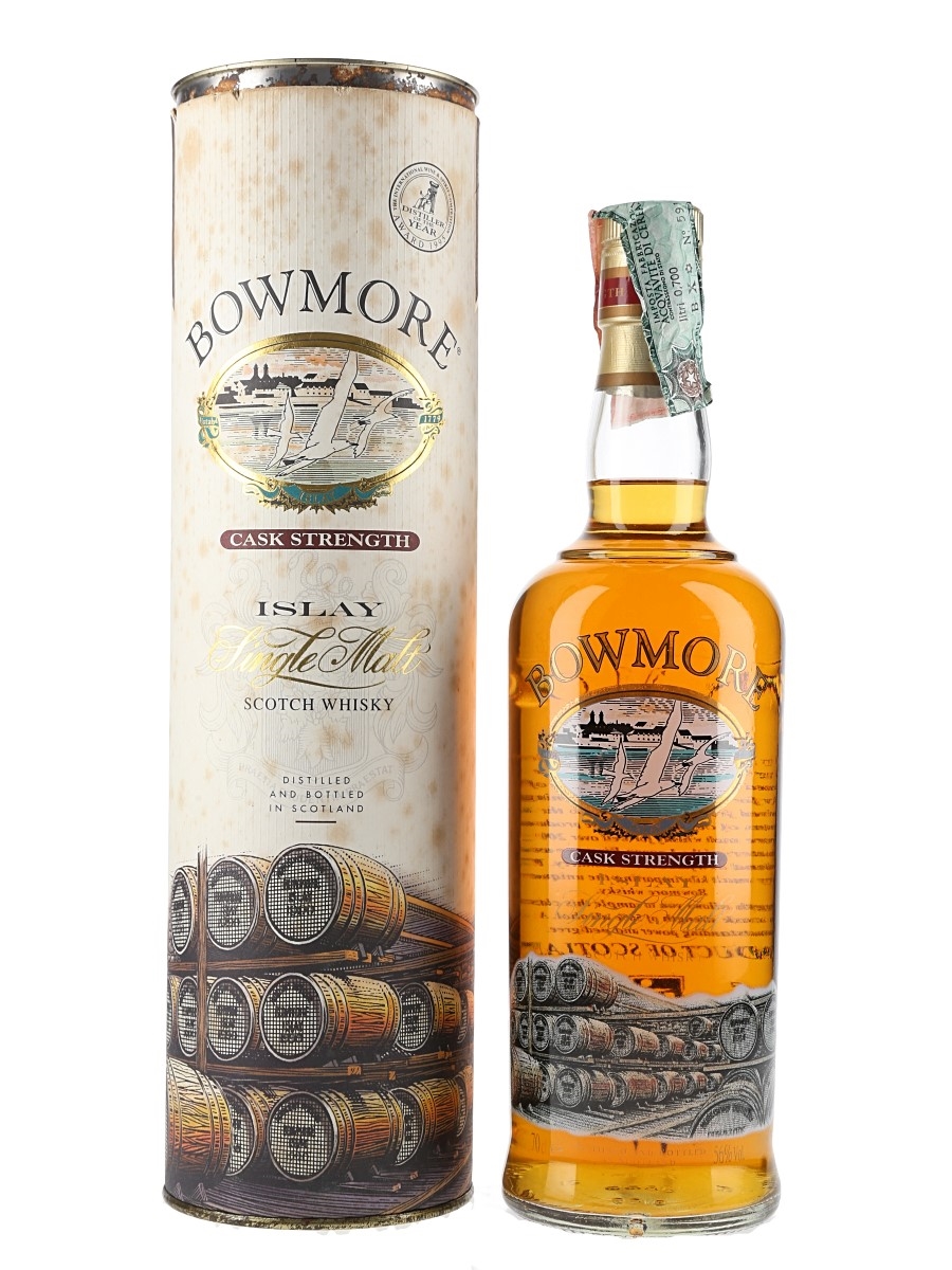 Bowmore Cask Strength Bottled 1990s - Screen Printed Label 70cl / 56%