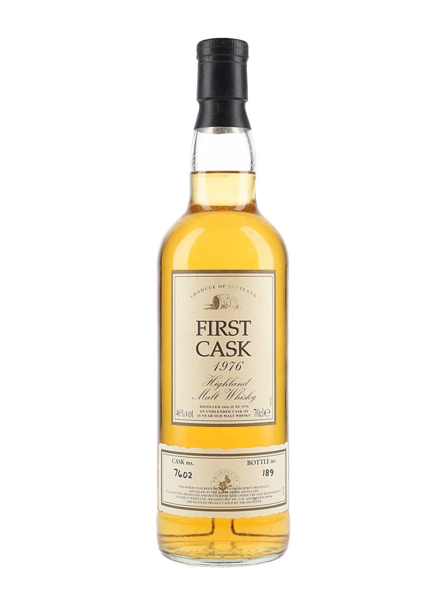 Blair Athol 1976 26 Year Old Cask 7602 First Cask 70cl / 46%