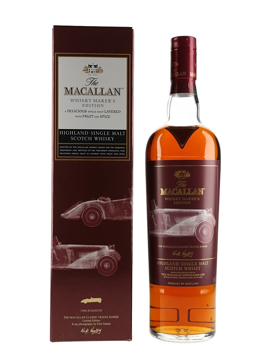 Macallan Whisky Maker's Edition Classic Travel Range - 1940s Roadster 70cl / 42.8%