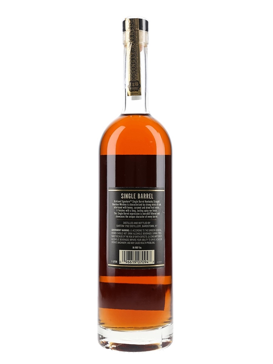 Kirkland Signature Single Barrel Kentucky Straight Bourbon Whiskey