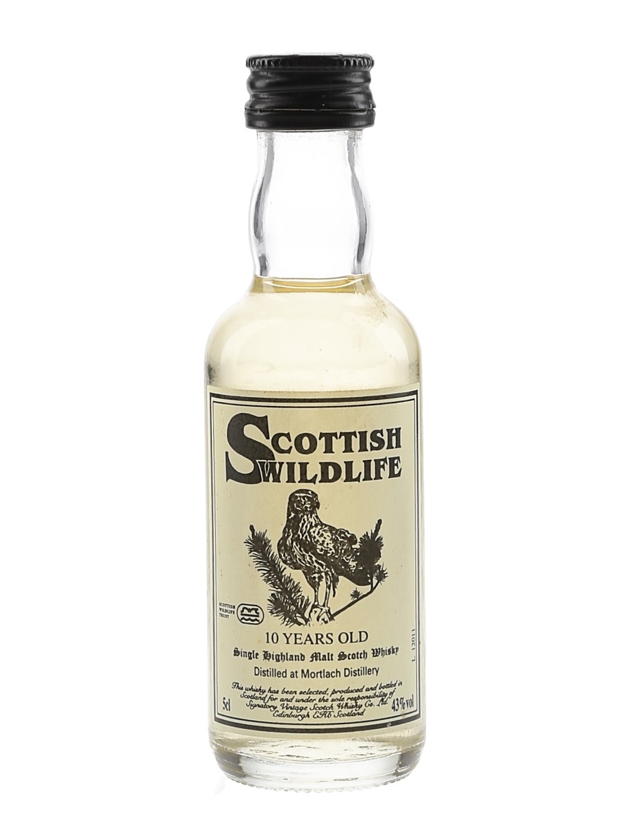 Mortlach 10 Year Old Signatory Vintage - Scottish Wildlife 5cl / 43%