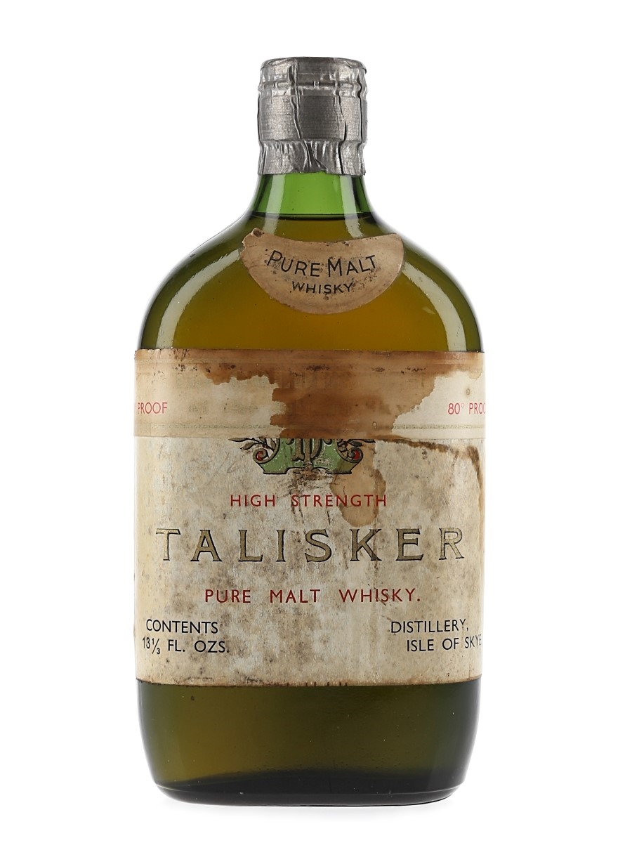 Talisker Pure Malt Spring Cap Bottled 1960s 37.5cl / 45.7%