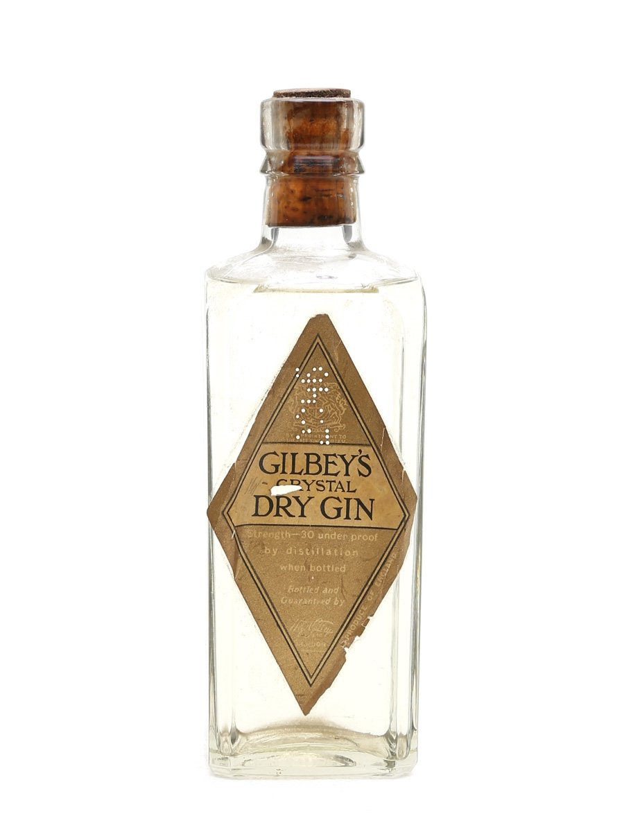 Gilbey's Crystal Dry Gin Bottled 1930s 37.5cl / 40%