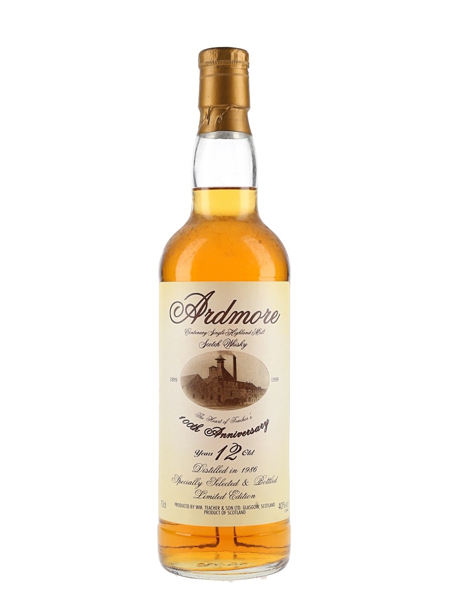 Ardmore 1986 12 Year Old Bottled 1999 - 100th Anniversary 70cl / 40%