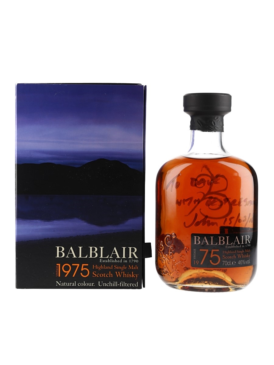 Balblair 1975 1st Release Bottled 2007 70cl / 46%