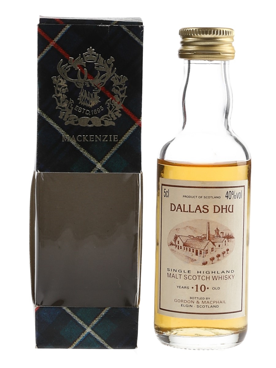 Dallas Dhu 10 Year Old Bottled 1990s - Gordon & MacPhail 5cl / 40%