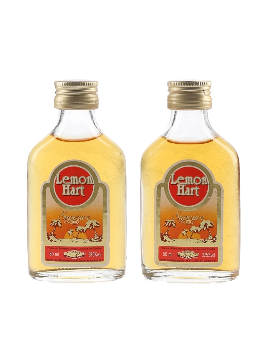 Lemon Hart Superior Bottled 1980s 2 x 5cl / 37.5%