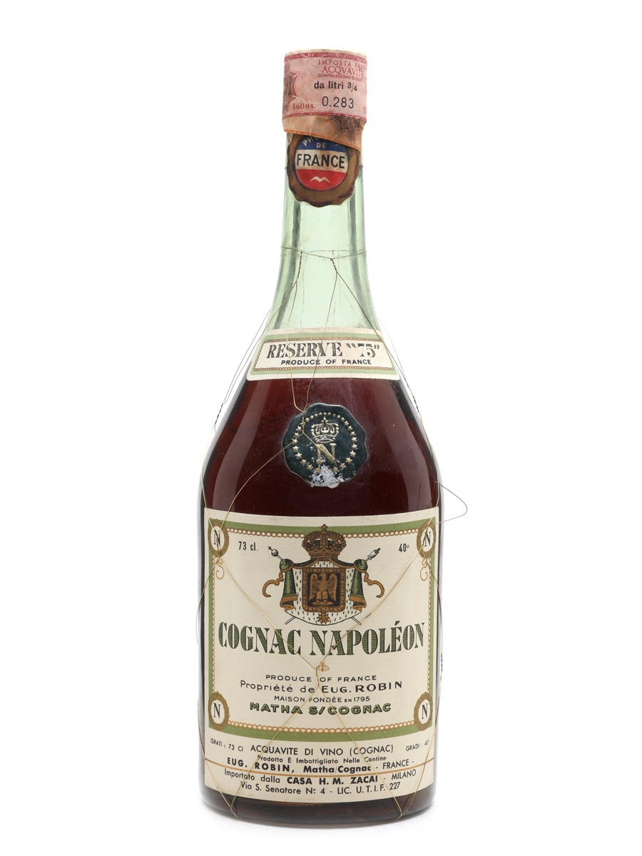 Robin Reserve 75 Napoleon Cognac Bottled 1960s - Casa HM Zacai 73cl / 40%