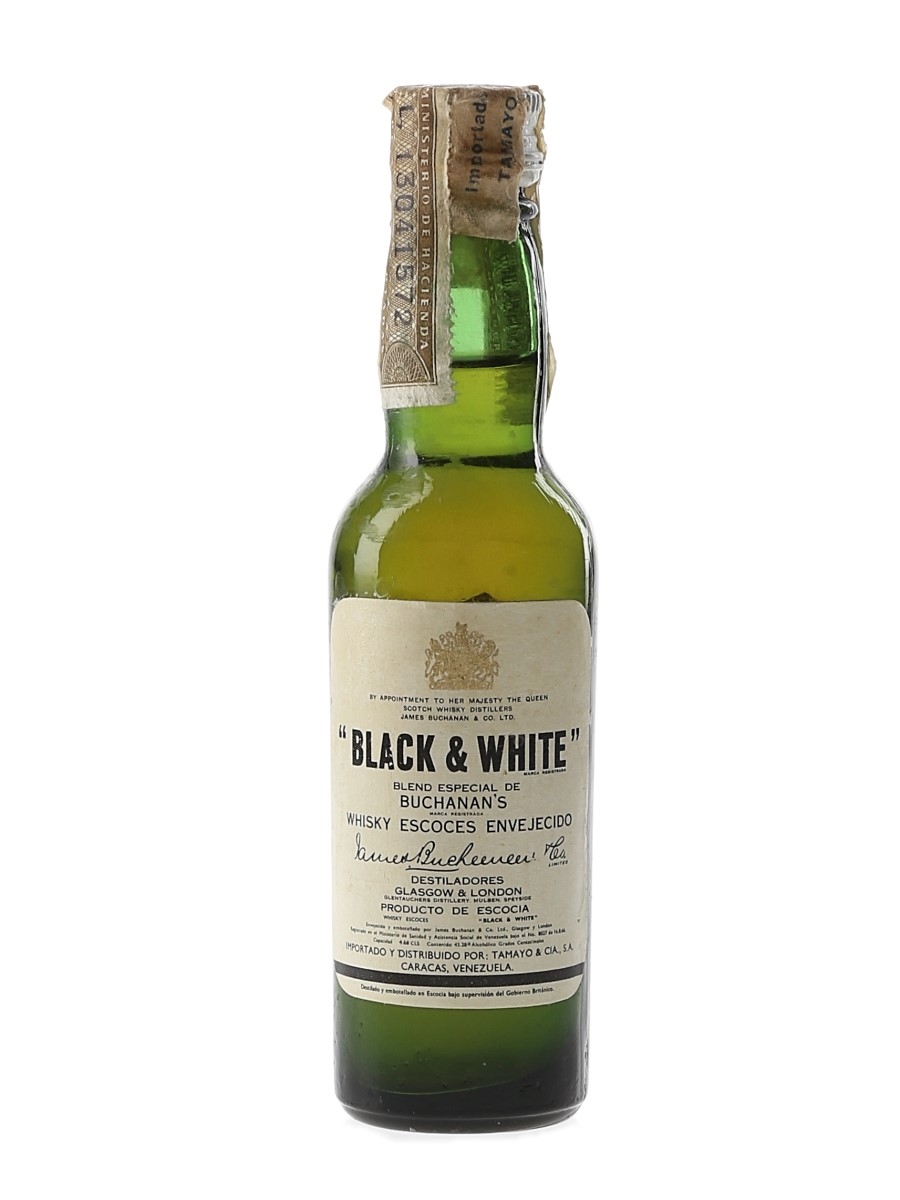 Buchanan's Black & White Bottled 1960s - Tamayo & Cia 5cl