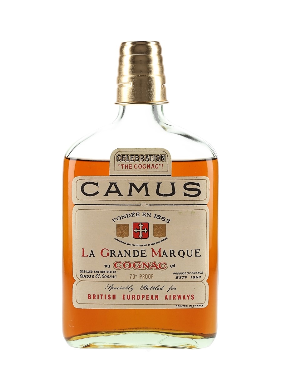 Camus La Grande Marque Celebration Bottled 1960s-1970s - British European Airways 37.5cl / 40%