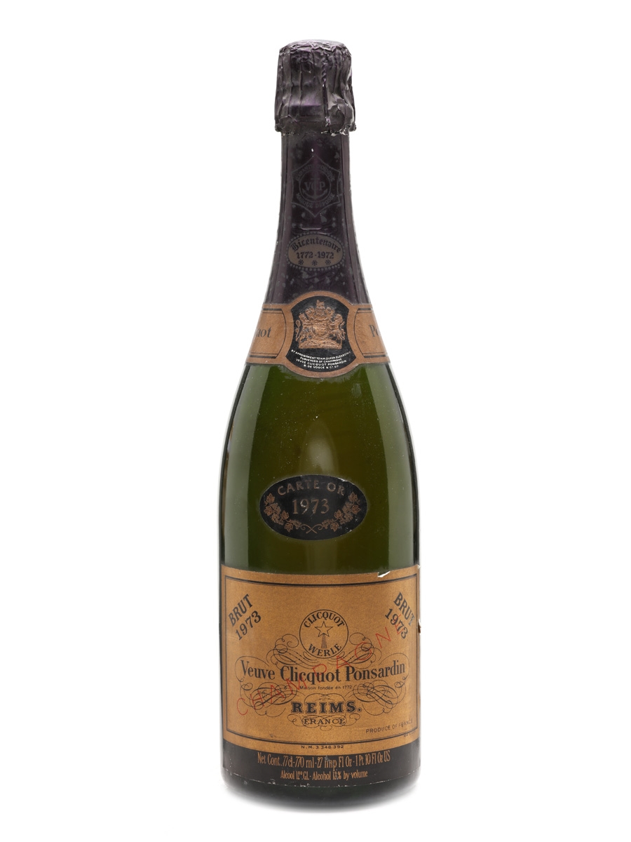 Veuve Clicquot Ponsardin 1973 Carte Or Champagne 77cl / 12%