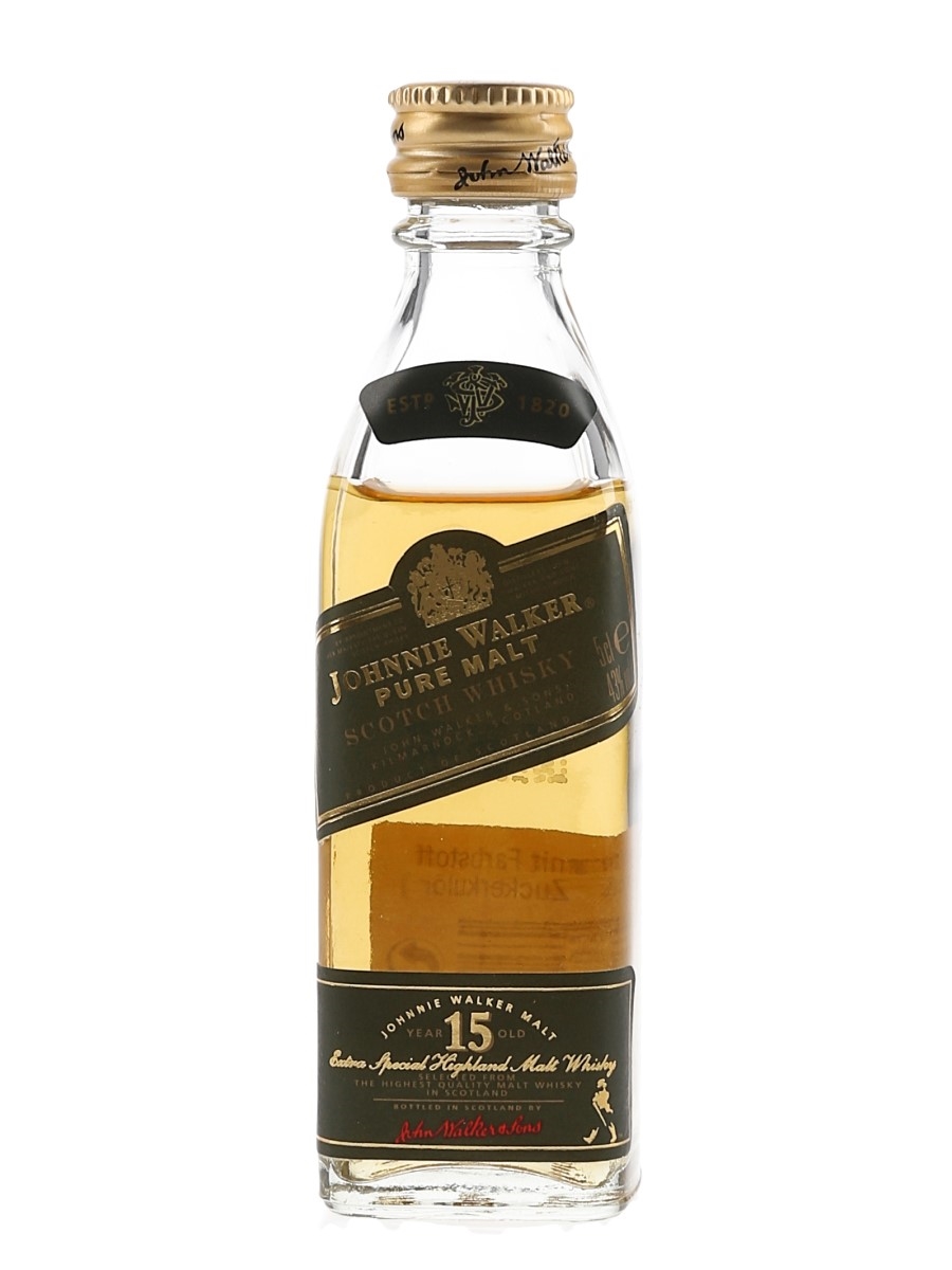 Johnnie Walker 15 Year Old Pure Malt Green Label - Lot 156915