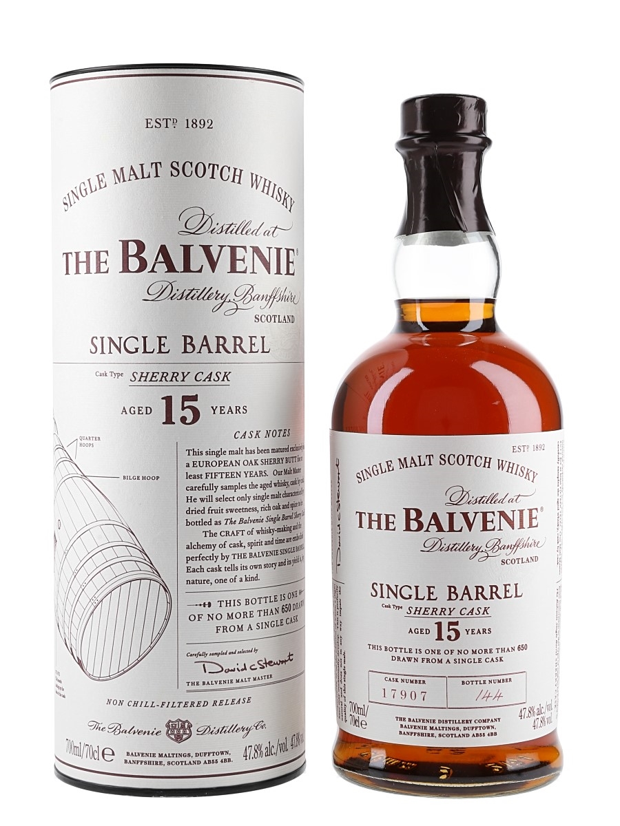 Balvenie 15 Year Old Single Barrel #17907 Sherry Cask 70cl / 47.8%