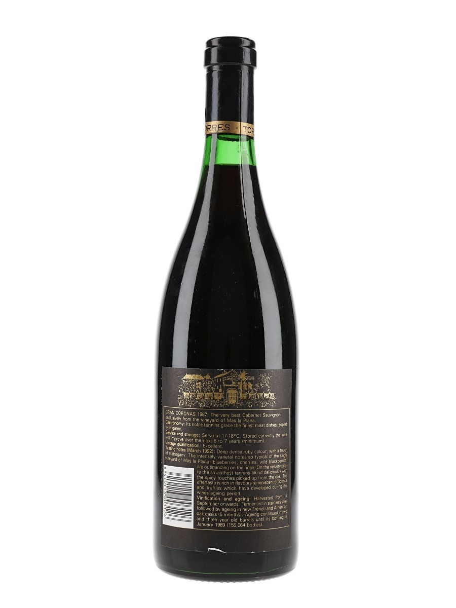 1987 Torres Gran Coronas Mas La Plana Reserva - Lot 158857