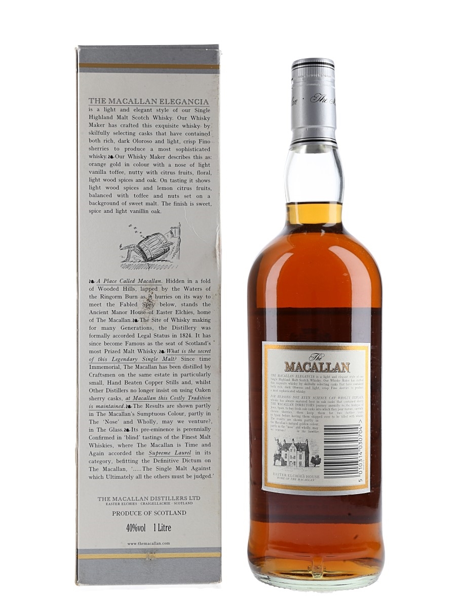 Macallan 1991 Elegancia - Lot 158373 - Buy/Sell Macallan Whisky Online