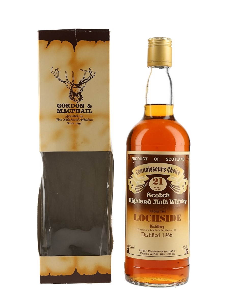 Lochside 1966 21 Year Old Bottled 1980s - Connoisseurs Choice 75cl / 40%