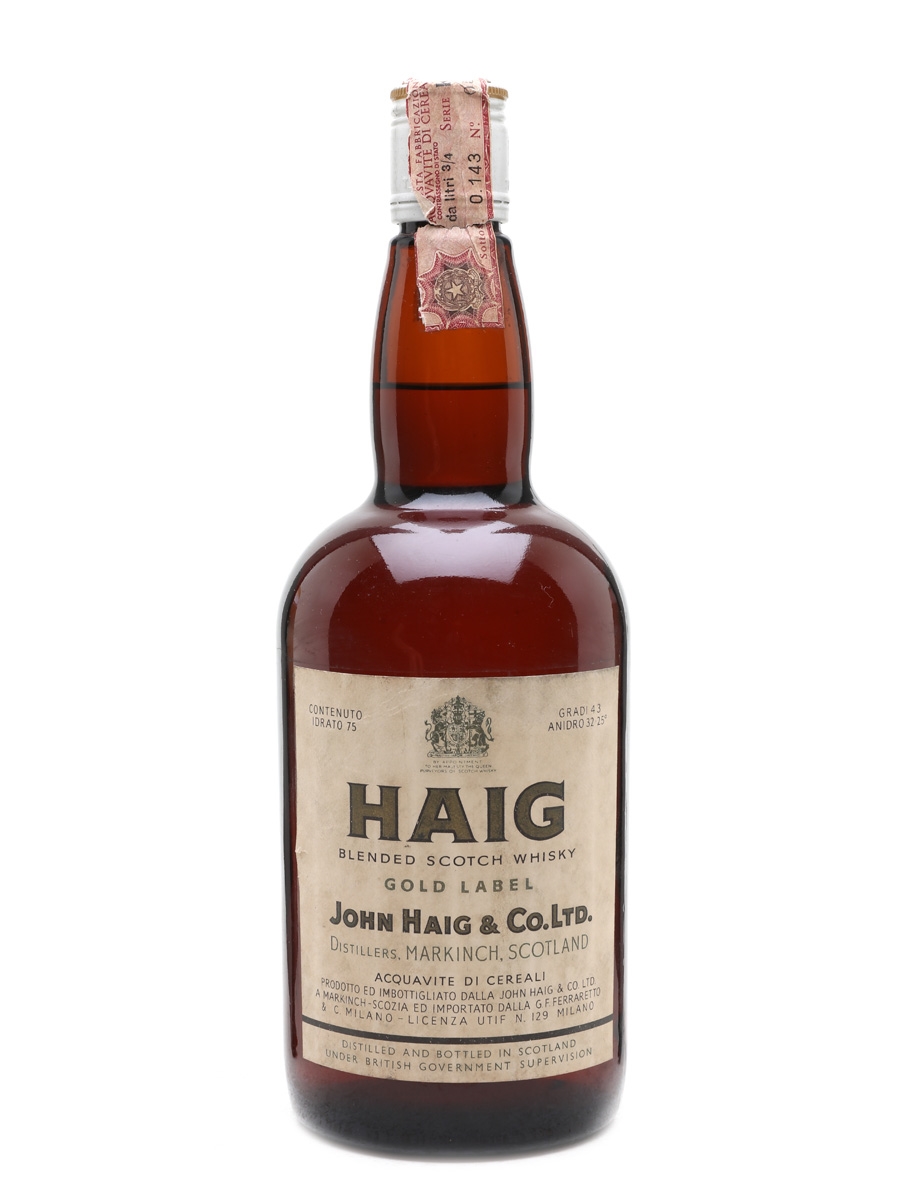 Haig Gold Label Bottled 1960 - 1970s - Ferraretto 75cl / 43%
