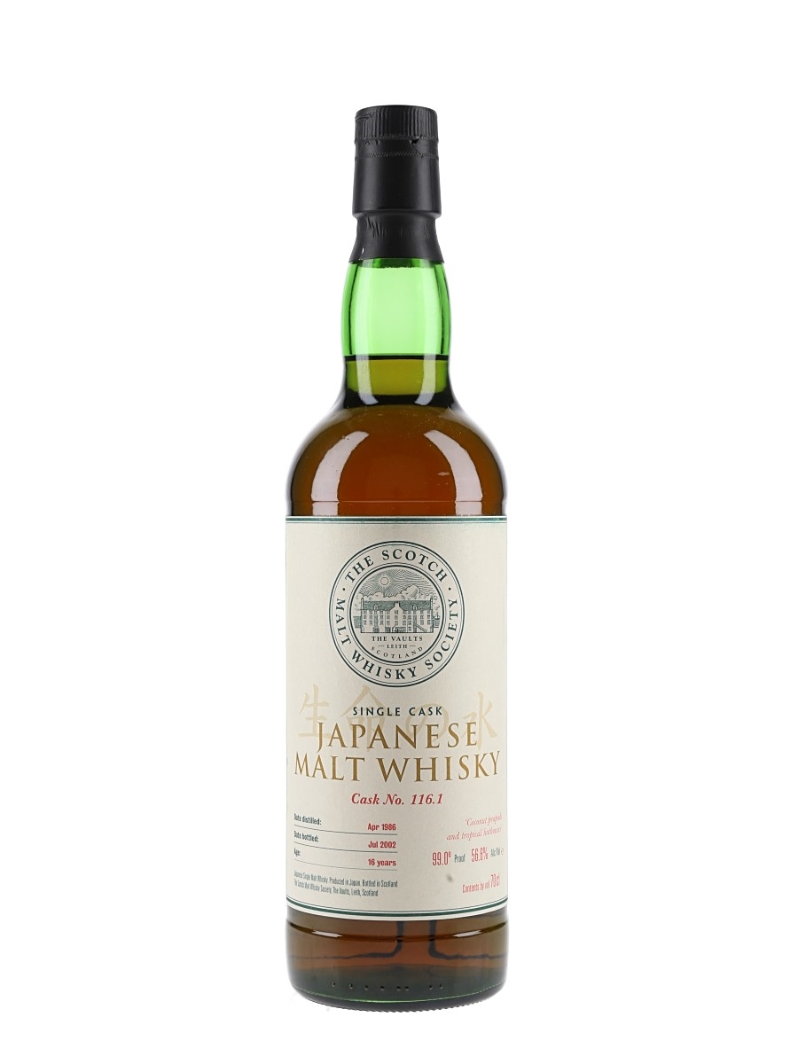 SMWS 116.1 Coconut Peapods And Tropical Hothouses Yoichi 1986 16 Year Old 70cl / 56.6%