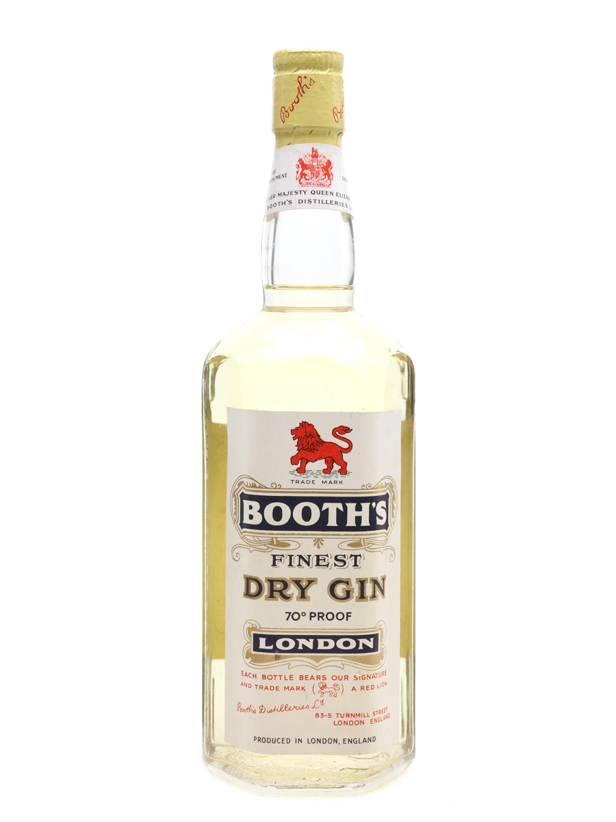 Booth's London Dry Gin Bottled 1956 75cl / 40%