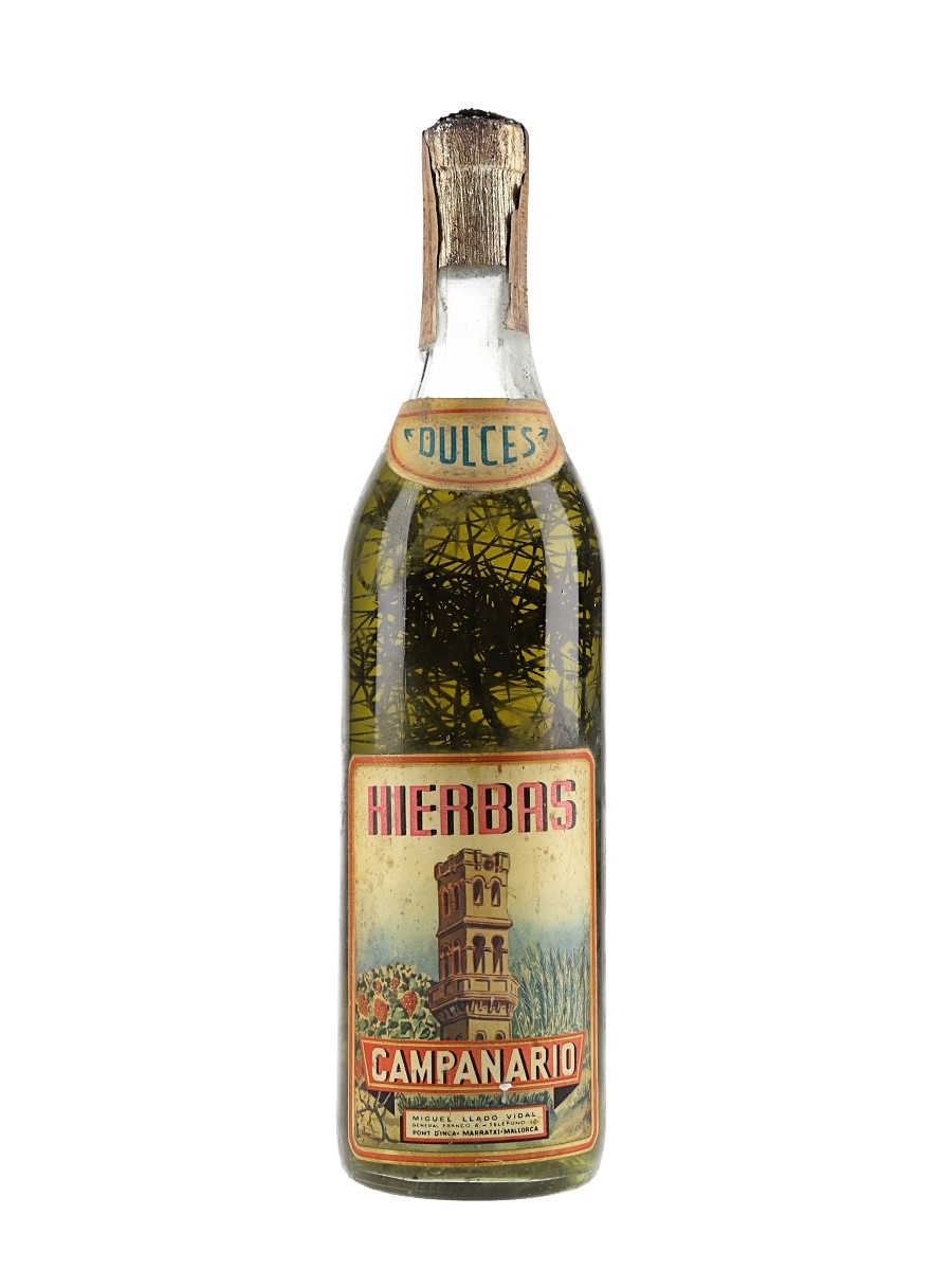 Campanario Dulce Hierbas Bottled 1950s-1960s 75cl