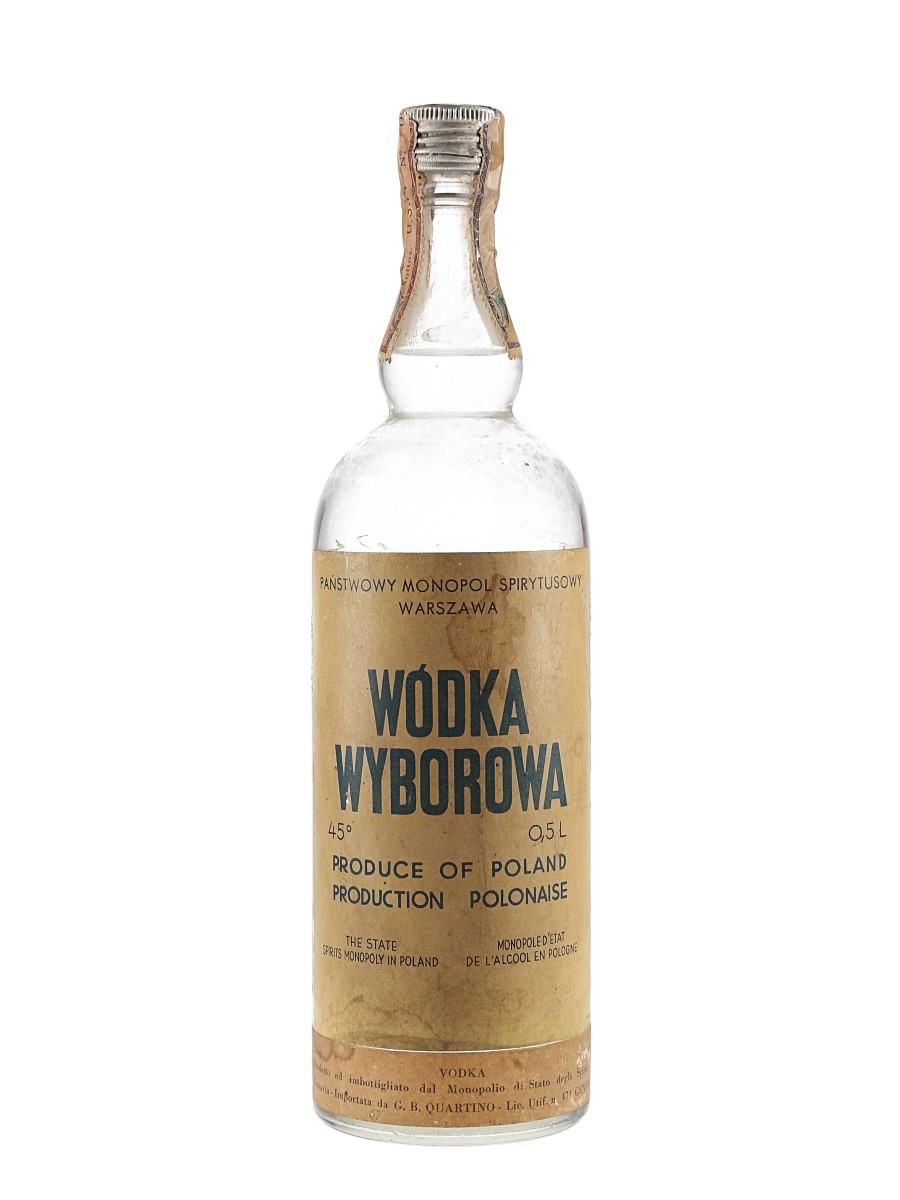 Wodka Wyborowa Bottled 1960s-1970s - GB Quartino 50cl / 45%