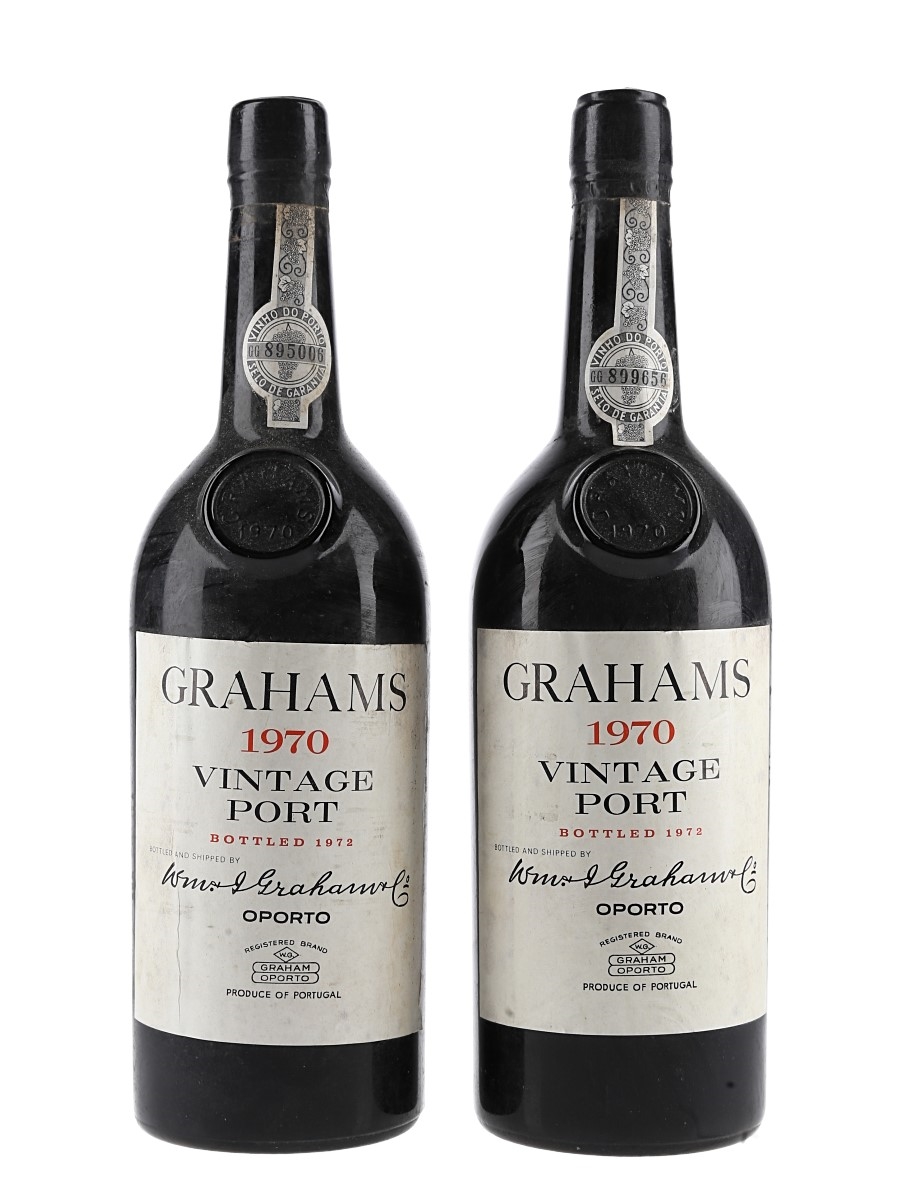 Graham's 1970 Vintage Port Bottled 1972 2 x 75cl