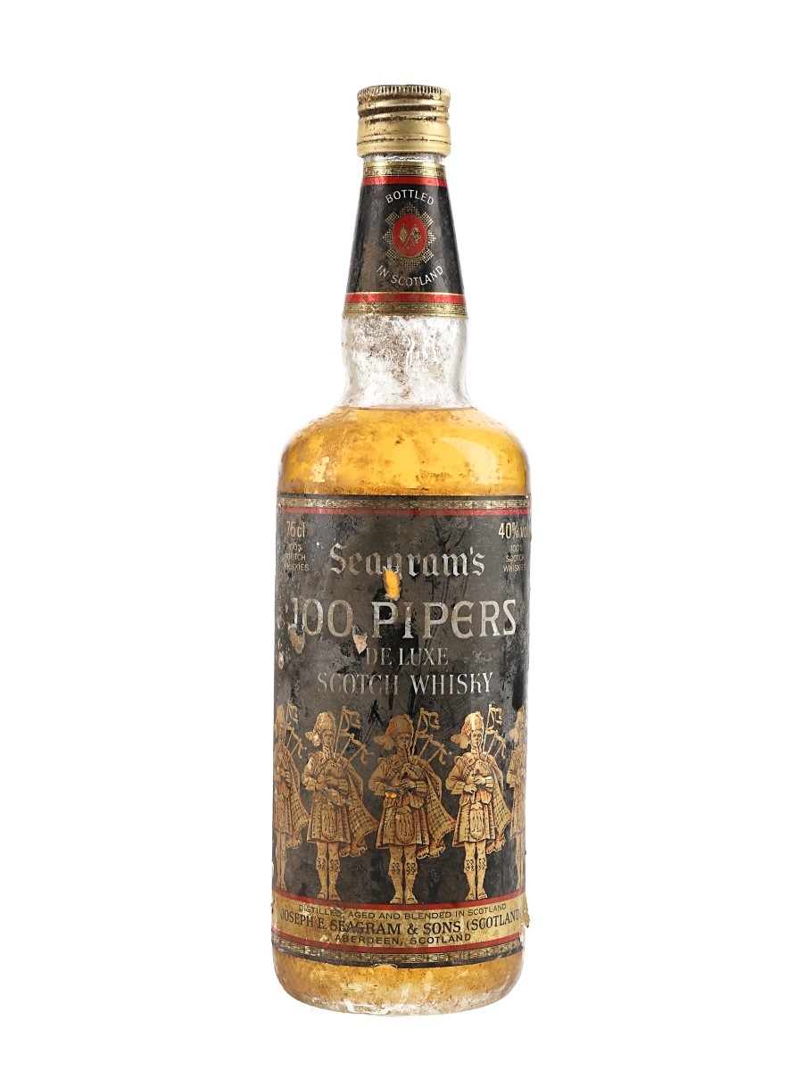 Seagram's 100 Pipers Bottled 1980s 75cl / 40%