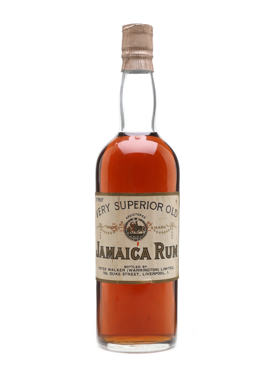 Peter Walker Very Superior Old Jamaica Rum Bottled 1950s 75cl / 40%