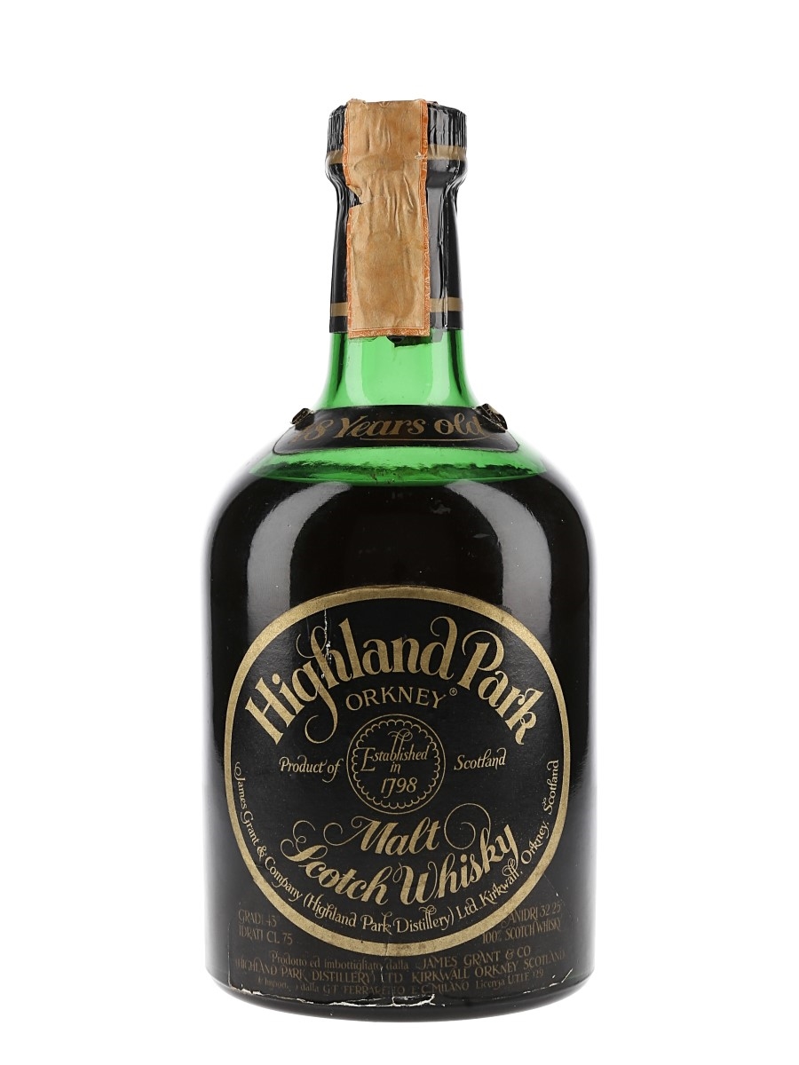 Highland Park 18 Year Old Bottled 1970s - Ferraretto 75cl / 43%