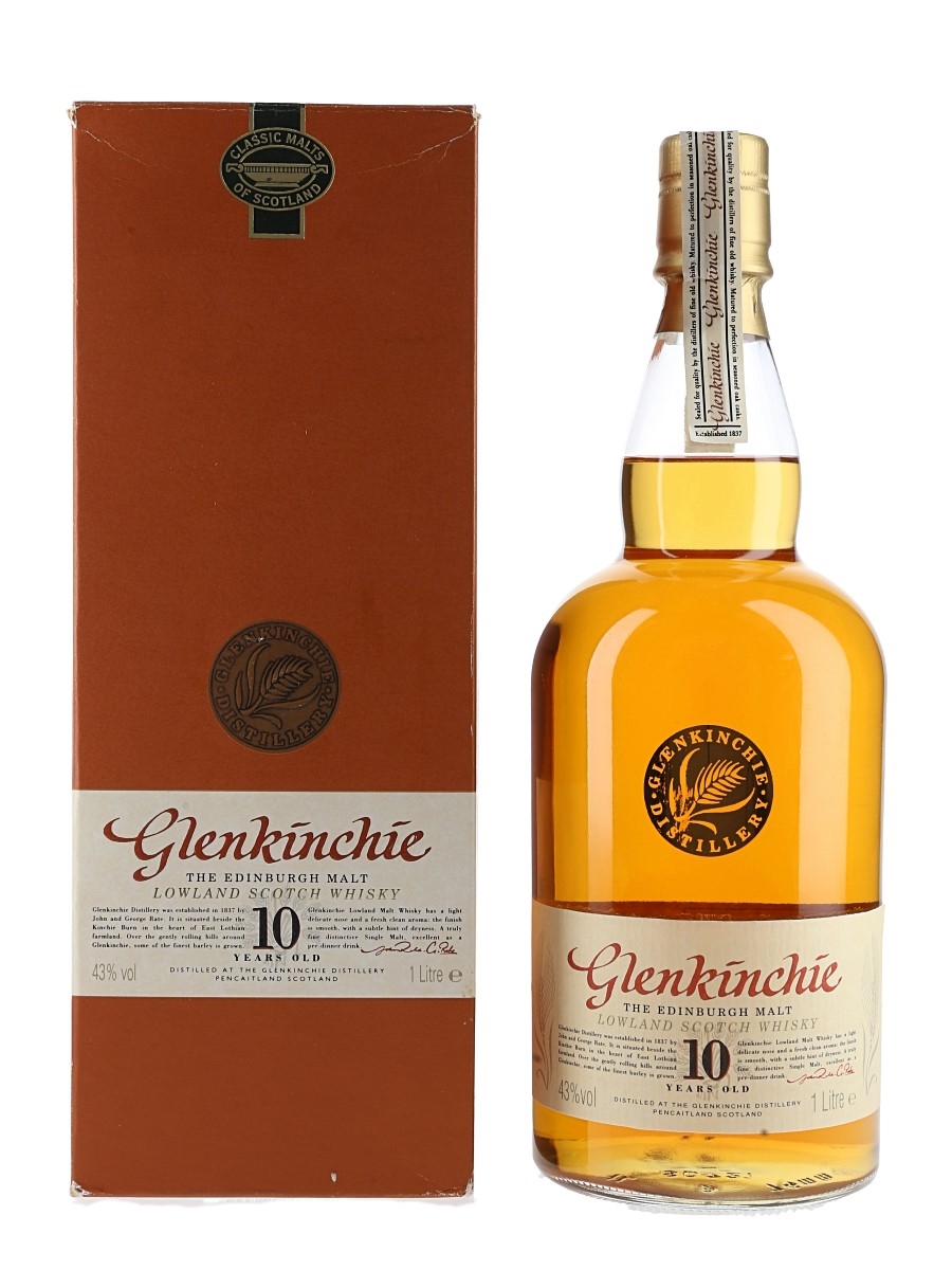 Glenkinchie 10 Year Old Bottled 1990s 100cl / 43%