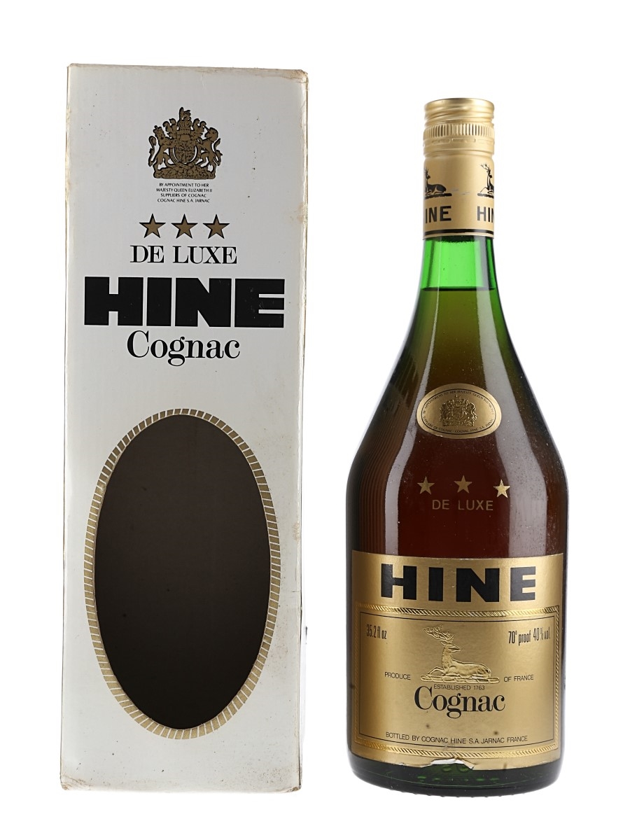 Hine 3 Star De Luxe Bottled 1970s 100cl / 40%