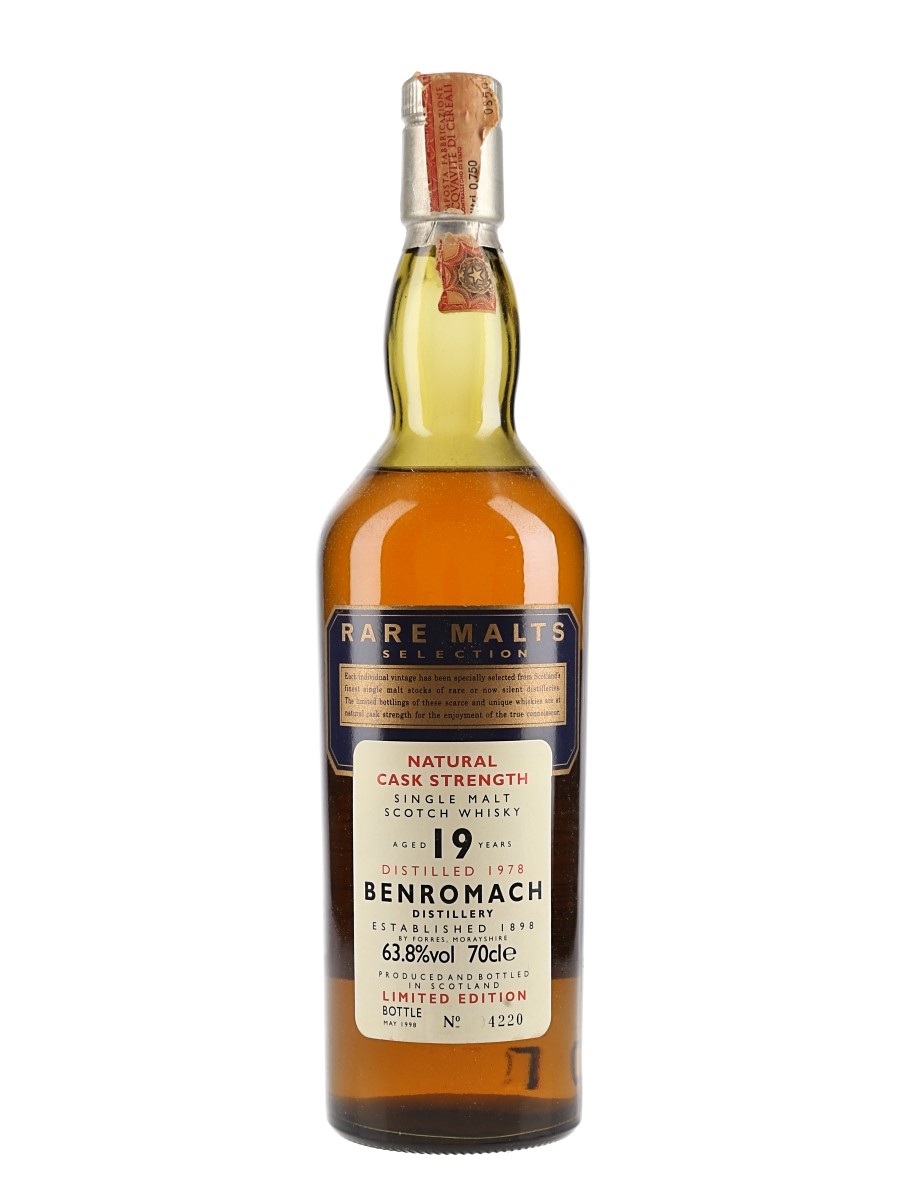 Benromach 1978 19 Year Old Bottled 1998 - Rare Malts Selection 70cl / 63.8%
