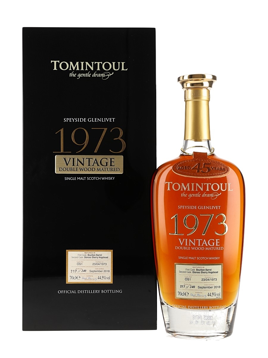 Tomintoul 1973 45 Year Old Double Wood Matured Bottled 2018 70cl / 44.5%