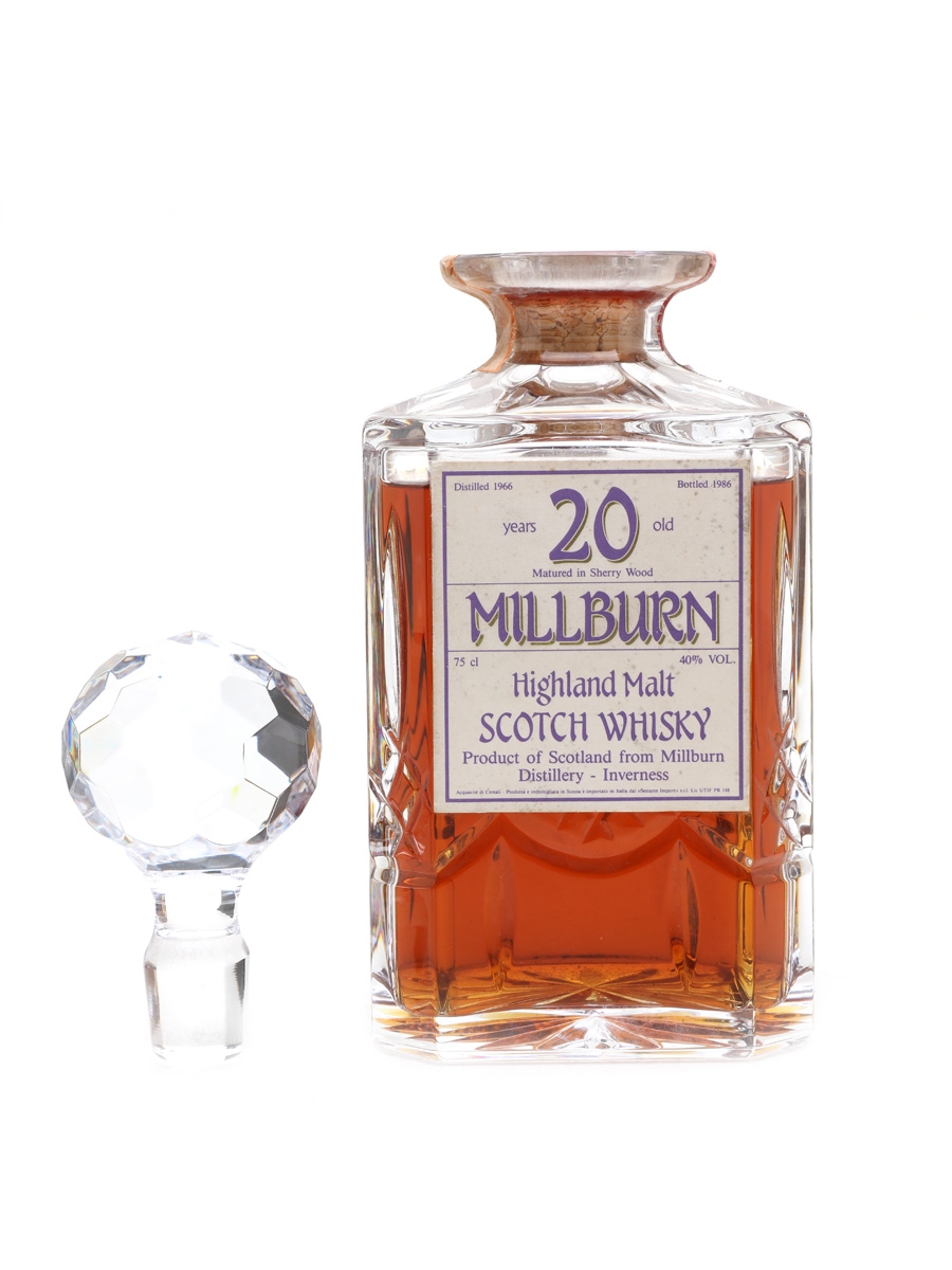 Millburn 1966 Sherry Cask 20 Year Old Crystal Decanter - Sestante 75cl / 40%