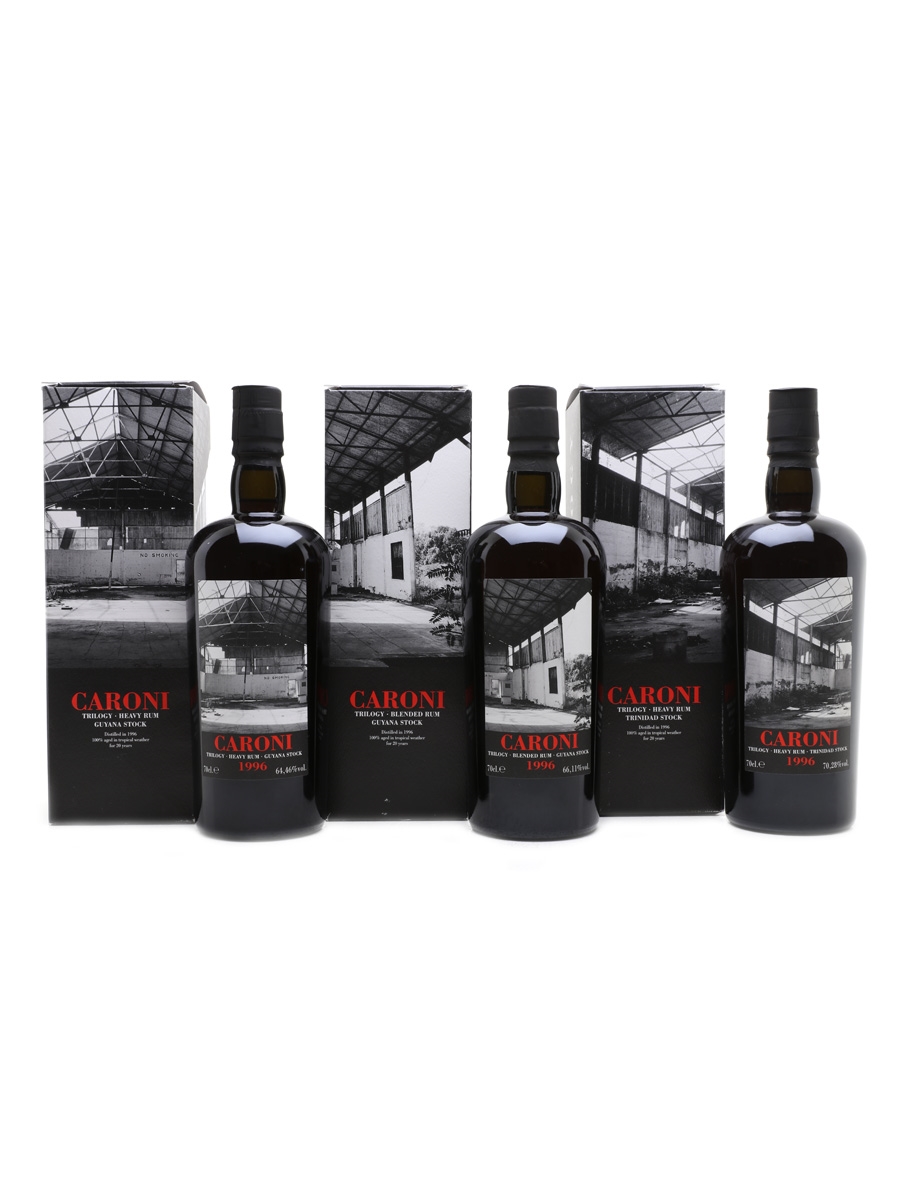 Caroni 1996 Trinidad Rum Trilogy 20 Year Old - Velier 3 x 70cl
