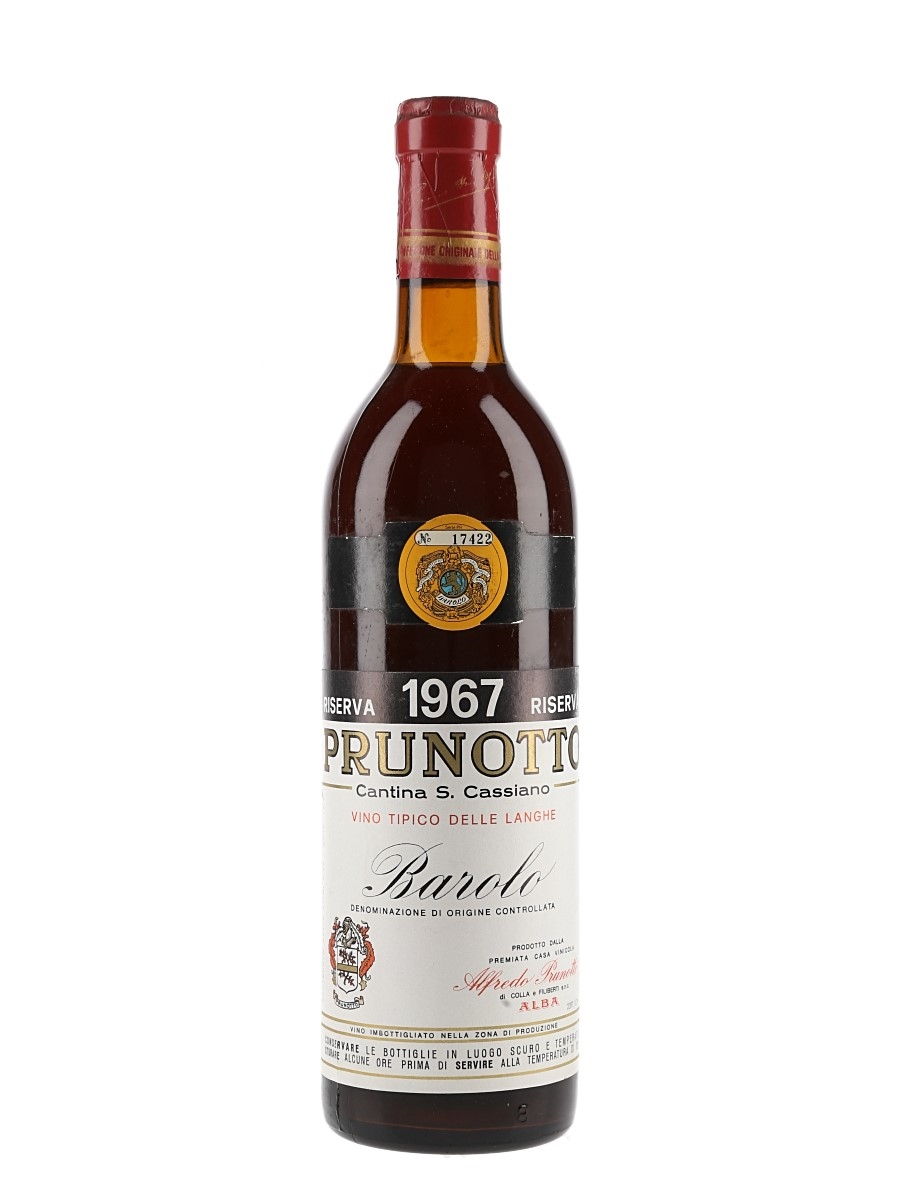 1967 Prunotto Barolo Riserva  72cl / 13.5%