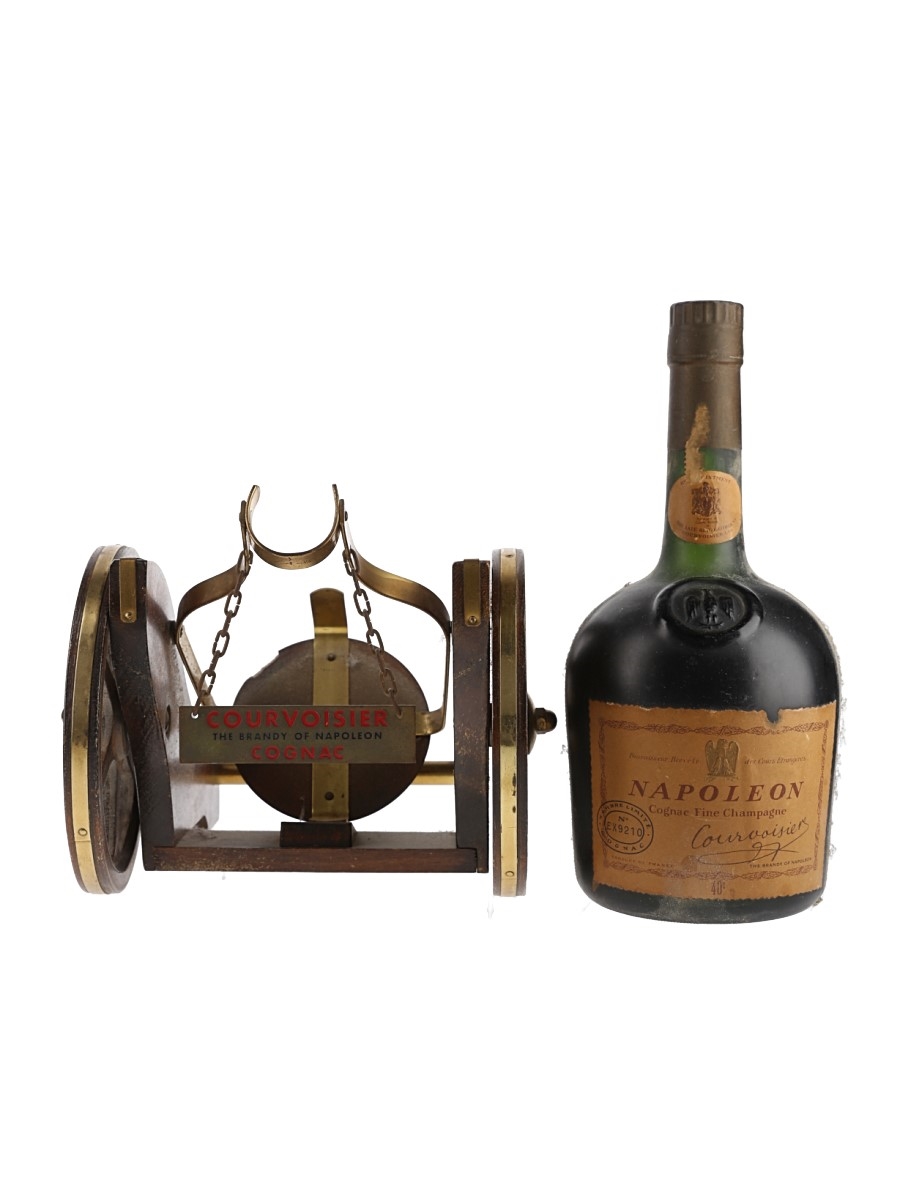 Courvoisier Napoleon Cannon Presentation Stand Bottled 1950s-1960s 70cl / 40%