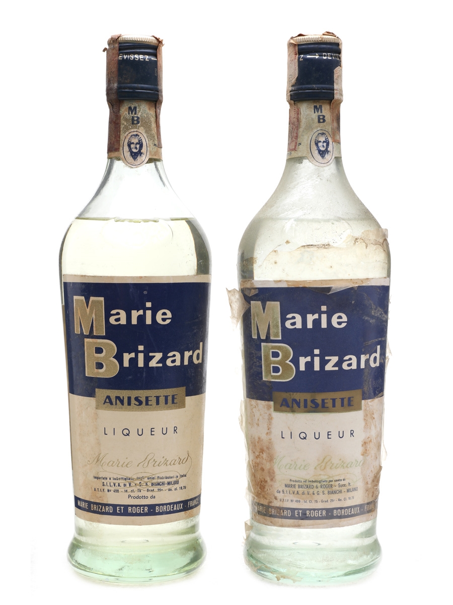 Marie Brizard Anisette Bottled 1970s 2 x 75cl / 25%