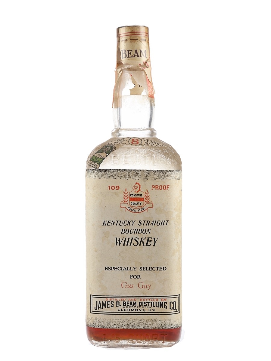 Jim Beam 8 Year Old 109 Proof Bottled 1940s-1950s 75cl / 54.5%