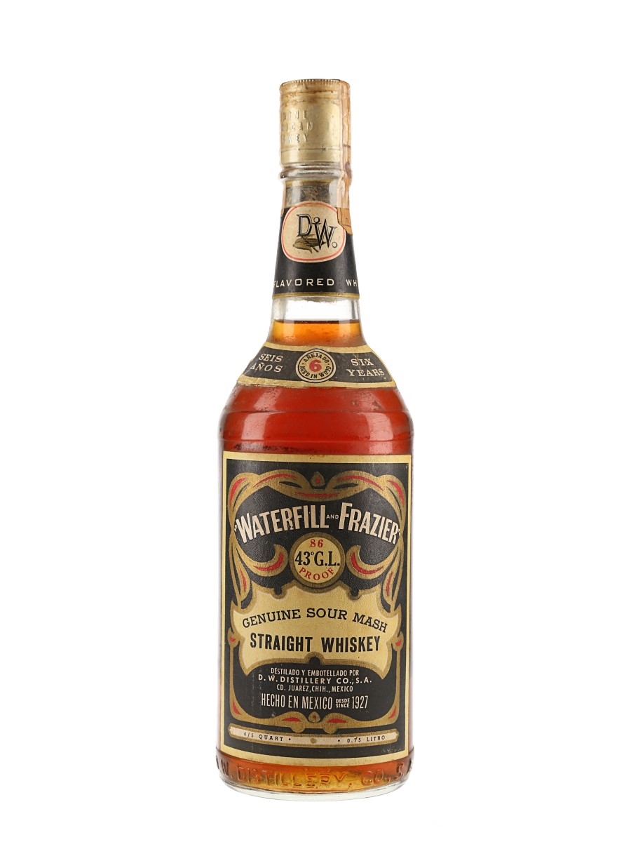 Waterfill And Frazier 6 Year Old Bottled 1970s 75cl / 43%