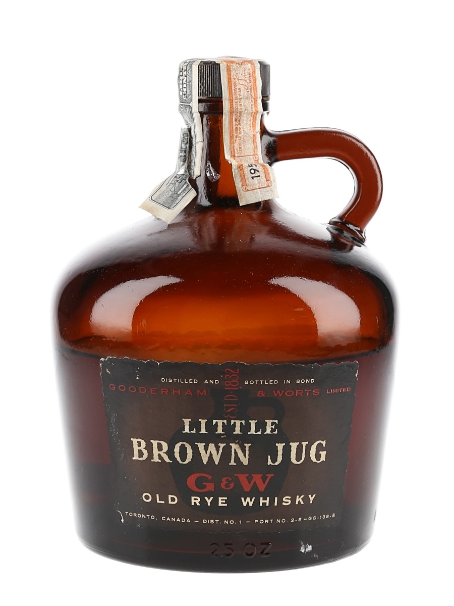 Gooderham & Worts Little Brown Jug 1955 Old Rye Whisky 73cl