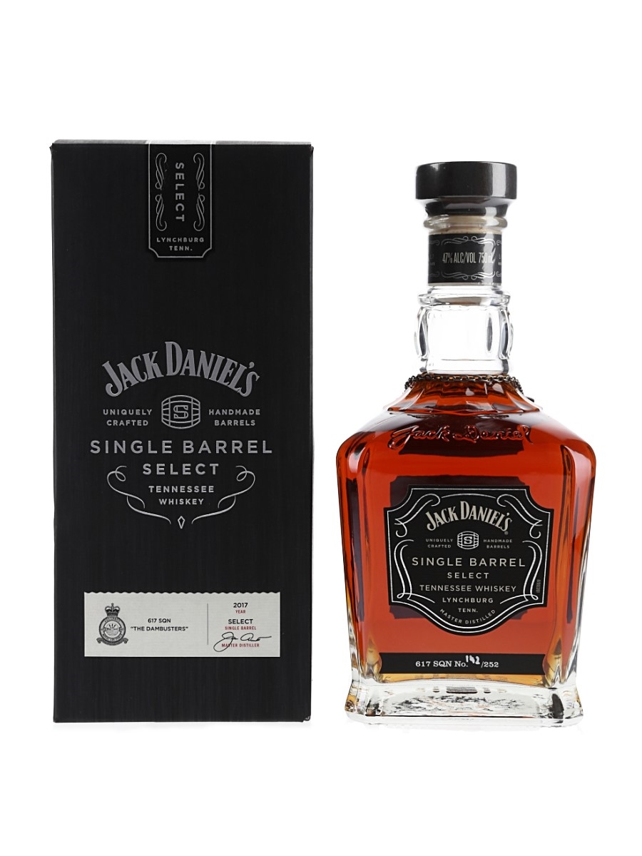 Jack Daniel's Single Barrel Select Bottled 2017 - 617 Squadron Dambusters Limited Edition 75cl / 47%