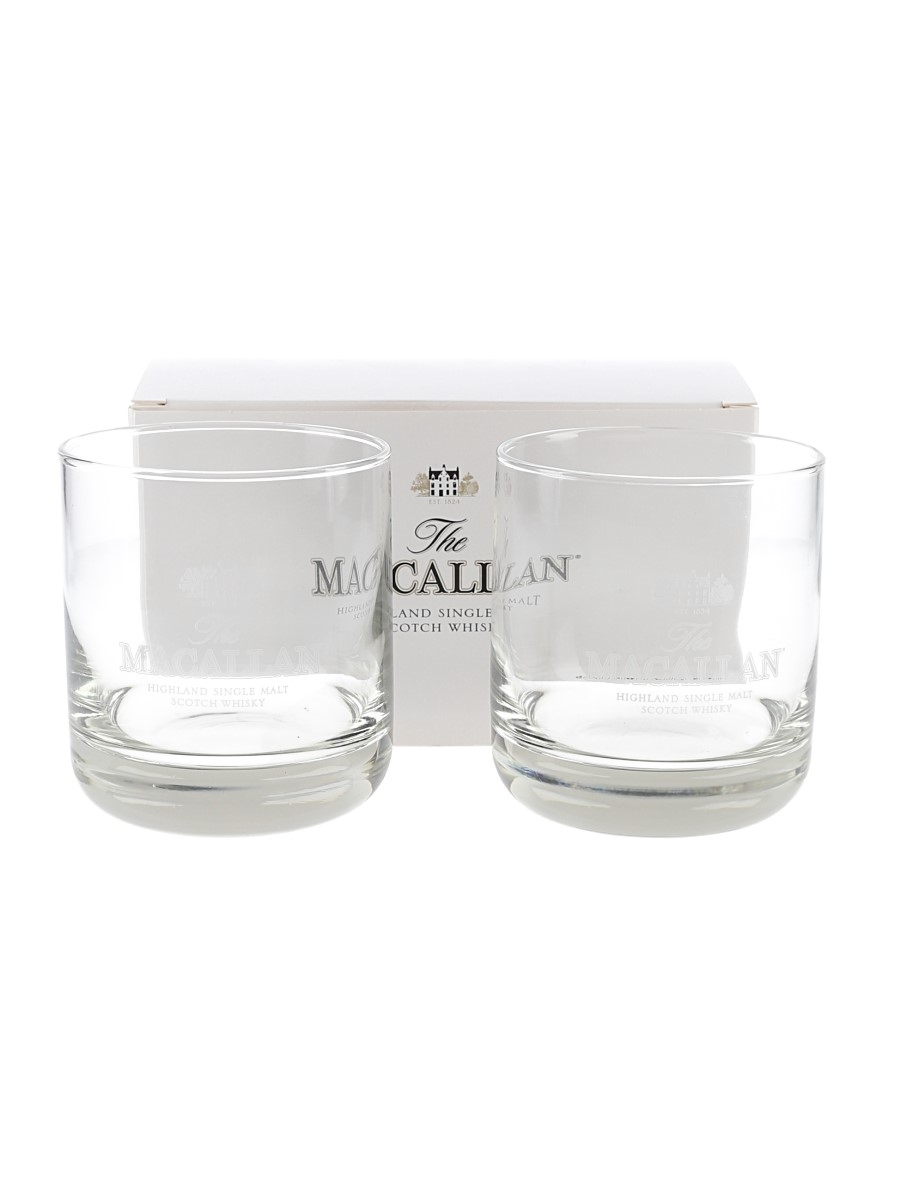 Macallan Whisky Glasses  9cm Tall
