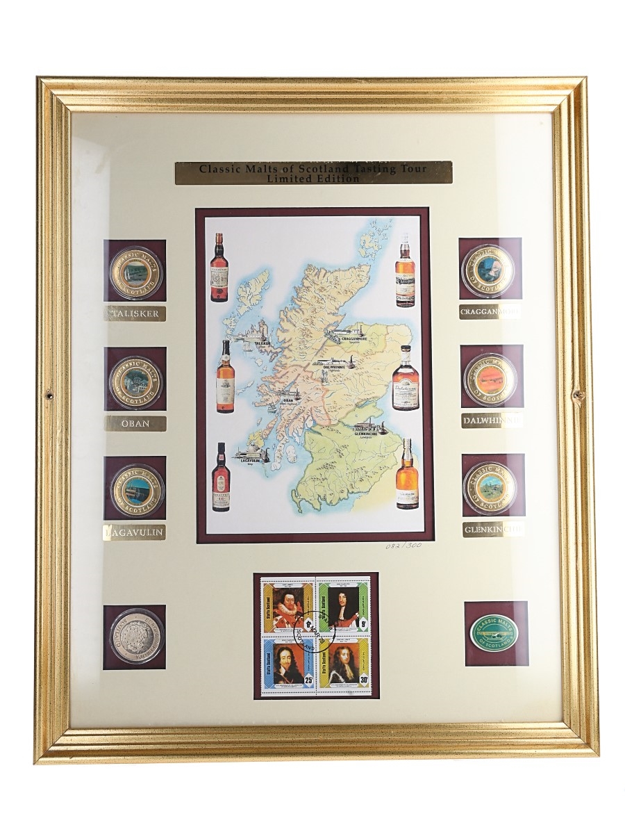 Map of Classic Malts Of Scotland Tasting Tour Limited Edition  55cm x 45cm